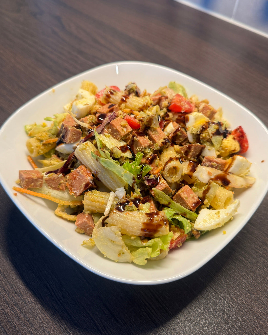 Pastasalat med pølse