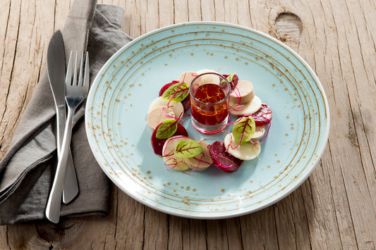 Carpaccio med Faux Gras